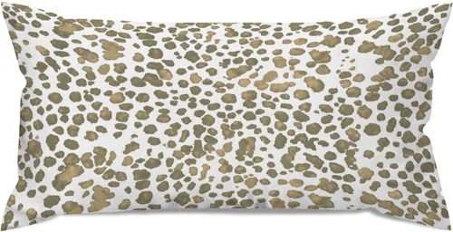 Miniatura 11 de Fundas de almohada con estampado de leopardo y guepardo negro y marrón, 12 x 18 pulgadas, fundas de cojín de granja para sofá, sala de estar