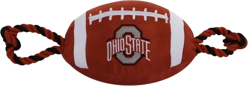 Miniatura 13 de NCAA Penn State Nittany Lions - Juguete de fútbol para perro, materiales de nailon de calidad resistente, cuerdas de tracción fuertes, chirriador