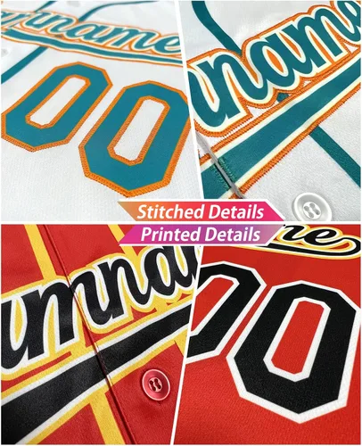 Miniatura 3 de Camisetas de béisbol personalizadas con botones de manga corta, número de nombre cosido personalizado impreso para adultos y jóvenes