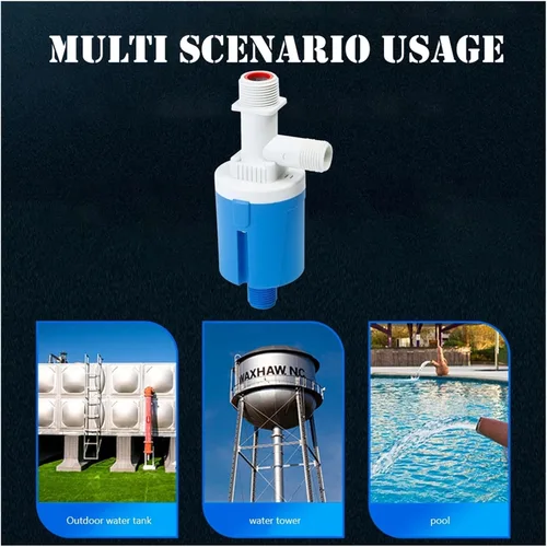 Miniatura 2 de water level control valve 1/2 3/4 1inch Floating Ball Valve Plastic Float Water Level Regulator for Tank/Tower Auto Replenishment(DN15 - A)