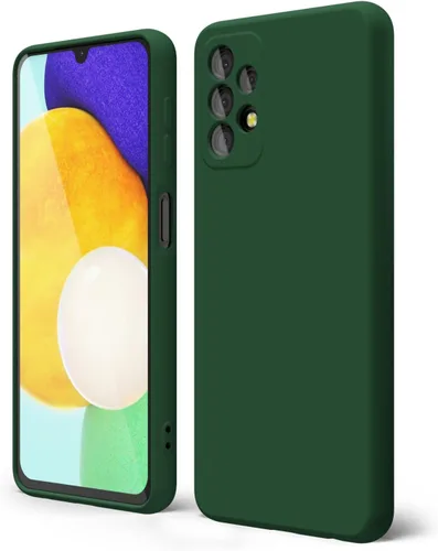 Miniatura 284 de oakxco Funda para teléfono Samsung Galaxy A12 con agarre de silicona líquida, linda delgada fina suave cubierta de gel de goma TPU lisa para mujeres