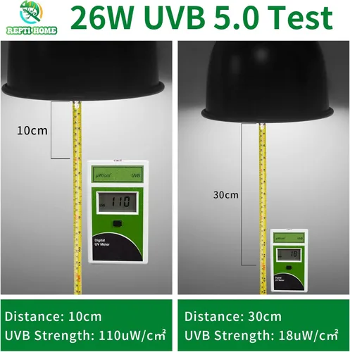 Miniatura 3 de Luz UVB para reptiles 5.0, 26 W Tropical y Subtropical UVA UVB Bombilla para reptiles, Terrario Tropical Compacto Fluorescente Bombilla UVB