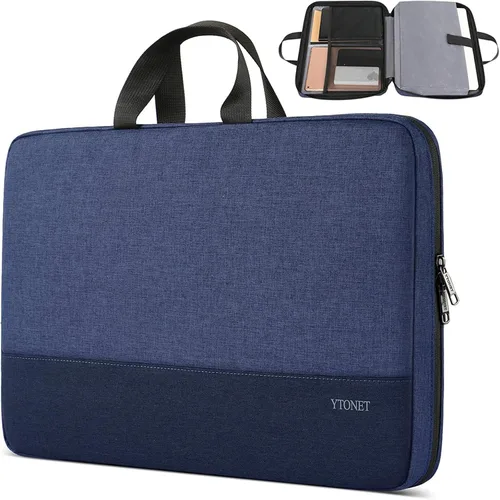 Miniatura 15 de Ytonet Funda profesional para transportar laptop de 15.6 pulgadas, resistente al agua, compatible con la TSA, con asas, compatible con laptops Rosa