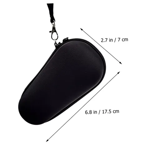 Miniatura 8 de Angoily Bolsa de almacenamiento portátil para cortapelos con doble cremallera, organizador de viaje para afeitadoras y herramientas de aseo