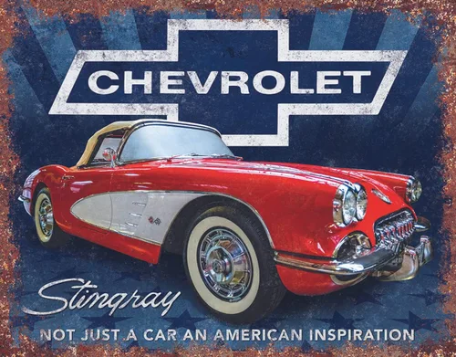 Miniatura 9 de Desperate Enterprises 1957 Chevrolet Bel Air - Letrero de hojalata nostálgico vintage de metal para pared, fabricado en Estados Unidos