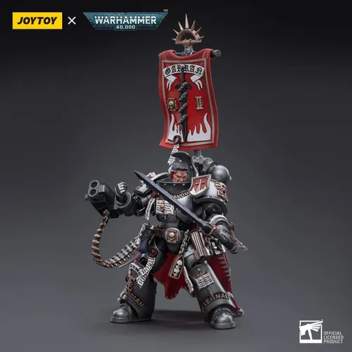 Miniatura 6 de LEBOO JOYTOY Warhammer 40K Grey Knights Castellan Crowe 1/18 Figura de acción Warrior Joy Modelos de juguete