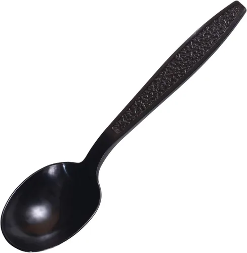 Miniatura 15 de Daxwell cuchara de té pesada, de tamaño completo, plástico negro, Negro, 1000