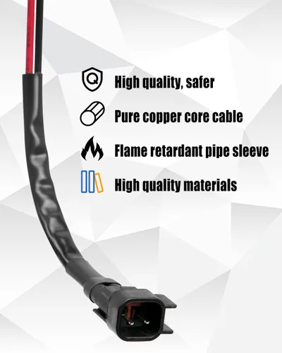 Miniatura 4 de Conector de alimentación de 12 V apto para Ford Maverick 2022-2023 Camión, enchufes de cama flexibles