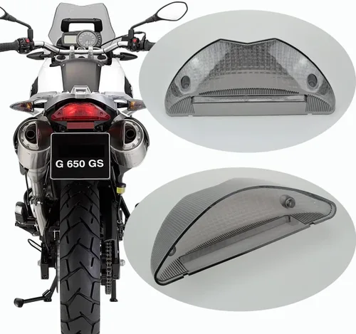 Miniatura 6 de Compatible con BMW - 2003-2008 F650GS, 2004-2007 F650GS Dakar, 2008-2016 G650GS, 2011-2015 G650GS Sertao; luz trasera LED de freno de la lámpara