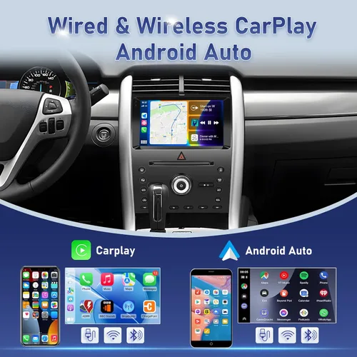 Miniatura 3 de Radio de coche para Ford Edge 2011-2015, [2+64] Estéreo de pantalla táctil Android de 9 pulgadas con Carplay/Android Auto, navegación GPS, WiFi