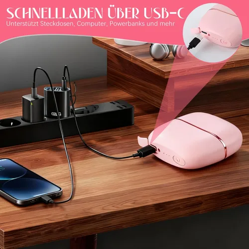 Miniatura 6 de Mini plancha de pelo recargable, cepillo de plancha de pelo inalámbrico portátil, control de temperatura de 3 velocidades, mini plancha de pelo