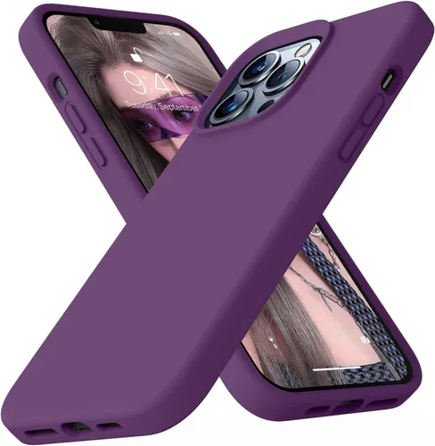 Miniatura 112 de Funda compatible con iPhone 13 de 6.1 pulgadas, de silicona líquida premium [forro de microfibra suave antiarañazos], goma de gel, protección Uva