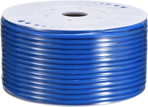 MECCANIXITY Tubo de tubo neumático, 0.394 in x 0.256 in, 295 pies, 295.3 ft, tubo de manguera de tubería de aire de PU, azul para compresor de aire