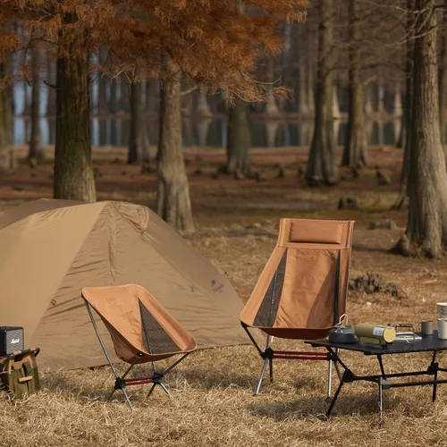 Miniatura 2 de Naturehike YL08 Silla de Camping Ultraligera, Silla de Mochilero Portátil de 2.38 LBS con Pies Anti-Hundimiento, Silla de Campamento de Senderismo