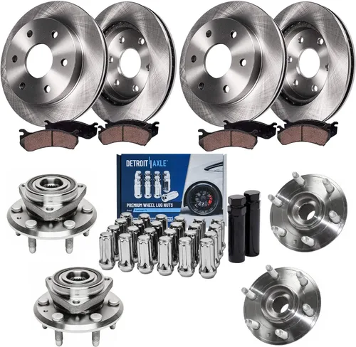 Miniatura 111 de Detroit Axle - Rotores de freno para Chrysler 200 2015 2016 2017, Rotores de freno de disco de reemplazo: 12.01" pulgadas delantero y 10.95