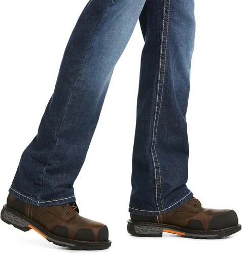 Miniatura 4 de Ariat FR M5 Slim DuraStretch - Jeans apilables de pierna recta, mezclilla para hombre, Azul