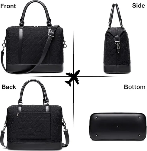 Miniatura 42 de BLUBOON Bolsas de viaje con cremallera, bolsa de lona para mujer, bolsa de fin de semana para mujer, bolsa de lona para llevar en la bolsa de lona