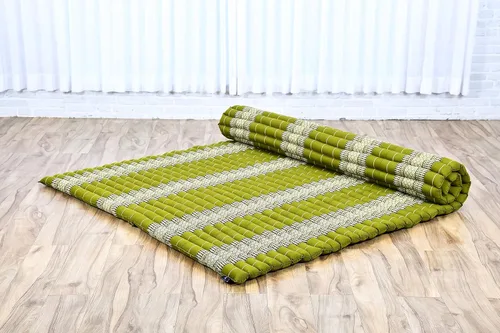 Miniatura 8 de Leewadee - Colchón de suelo plegable - Futón japonés enrollable - Alfombra de tatami de triple pliegue - Cama de piso para invitados - Colchón
