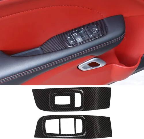 Miniatura 10 de Voodonala Cubierta del panel de elevación de ventana para Dodge Challenger 2015-2024, accesorios para Dodge Challenger 2015-2024