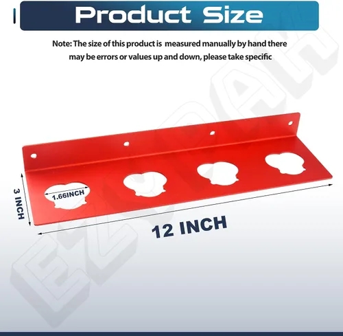 Miniatura 2 de Paquete de 2 soportes de batería para Milwa..... Herramienta de 12 V, soporte de pared para Milwa..... Almacenamiento de baterías de 12 V