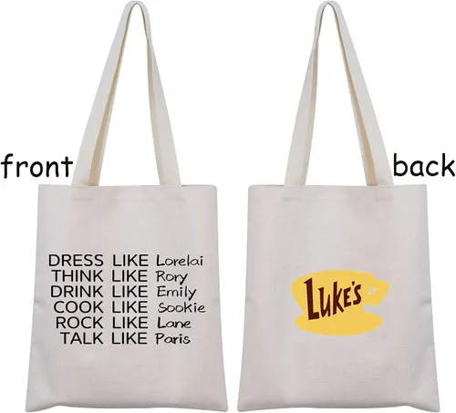 Miniatura 2 de TSOTMO Bolsa de maquillaje de Luke para niñas, espectáculos de televisión, vestido de regalo como Lorelai piensa como Rory Bebe como Emily COOK Like