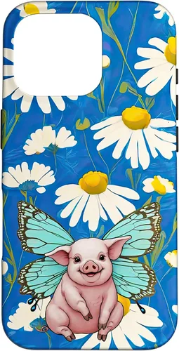 Miniatura 19 de Adorable pig piglet with butterfly wIngs daisy flower sweet Case for iPhone 12 mini
