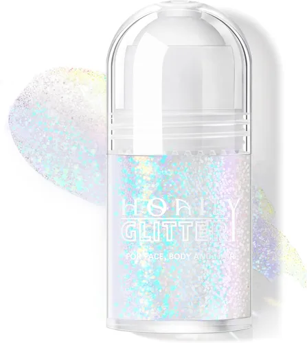 Miniatura 22 de HOSAILY Gel con Purpurina Negro Roll-on para Cara y Cabello, Pintura Facial con Purpurina Holográfica Camaleón que Cambia de Color para Halloween