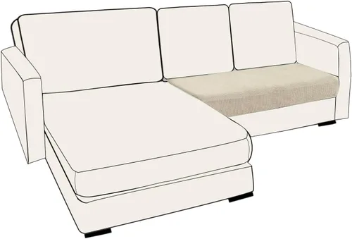 Miniatura 58 de UNBBRRL Fundas de cojín de asiento para sofá, elásticas, funda de cojín individual para sofá, fundas de cojín para sofá, fundas de héroe protegen