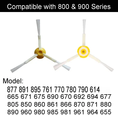 Miniatura 3 de Piezas de cepillo lateral de repuesto para iRobot Roomba 600 700 800 900 Series 675 692 694 677 671 614 980 960 985 981 880 860 850 861 866 870 890