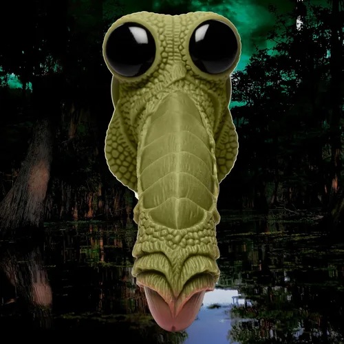 Miniatura 3 de CREATURE COCKS Swamp Monster - Consolador hecho con silicona de alta calidad para hombres, mujeres y parejas, juego de rol de fantasía, arnés