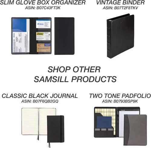Miniatura 8 de Samsill Paquete de 2 soportes para registro y seguro de automóvil, organizador negro de 5.25 x 4.75 pulgadas, perfecto para múltiples vehículos
