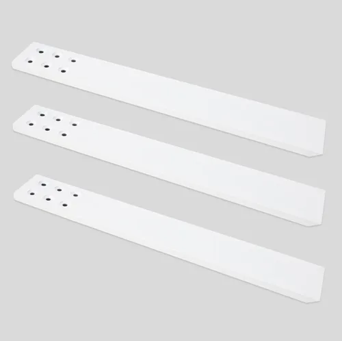 Miniatura 16 de Soporte para encimera, paquete de 3 unidades de 10 pulgadas de largo x 2.5 pulgadas de ancho, soporte oculto de pared rodilla negro para encimera