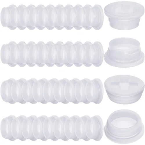 Miniatura 8 de Bung Caps - Tapones de rosca fina y gruesa de 2 pulgadas con junta de polietileno, tapa de agujero para la mayoría de tambores de plástico de 15, 30