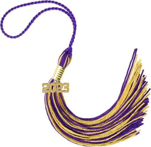 Miniatura 522 de Borla de graduación Aqua 2022, todos los colores escolares disponibles, fabricada en Estados Unidos