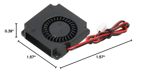 Miniatura 8 de MECCANIXITY Ventilador de enfriamiento sin escobillas DC 4010 1.575x1.575x0.394 in turbina Turbo doble rodamiento de bolas soplador de flujo
