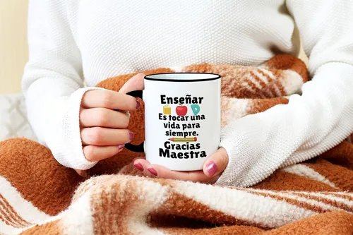 Miniatura 5 de Casitika Regalos para Maestras Agradecimiento. Regalos para profesores en español. Taza de café Dia Del Maestro En Español de 11 Oz Regalo Para