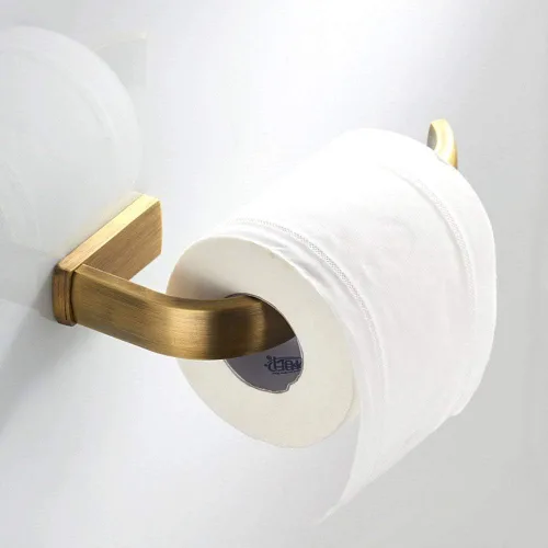Miniatura 4 de WINCASE Accesorios de baño de latón, soporte para toallas de baño, antiguo, juego de barra de toalla, soporte para papel higiénico, gancho