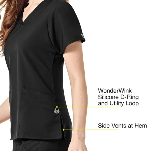 Miniatura 3 de WonderWink Women's Basic V-Neck Top