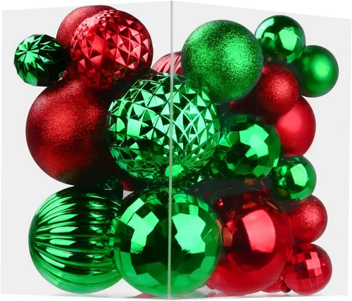 Miniatura 186 de Bolas de Navidad Grandes de 3.2" en Azul Bebé - Adornos para Árbol de Navidad, Bolas Colgantes Inastillables para Cumpleaños, Halloween, Boda