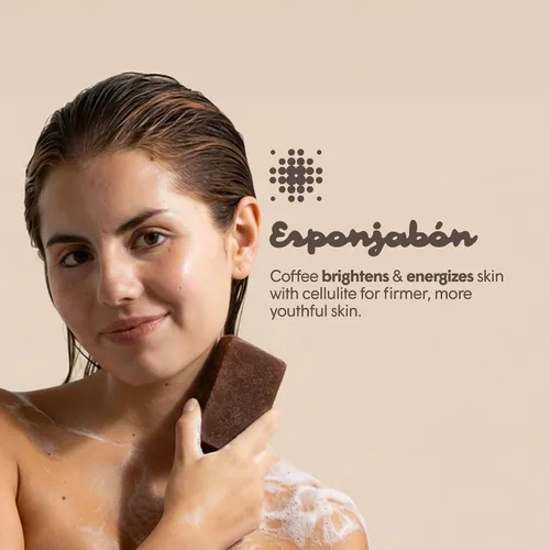 Miniatura 3 de T.Taio Esponjabon Neutro - Jabón y esponja 2 en 1 - Esponja de baño exfoliante con infusión de jabón - Limpieza profunda, espuma suave y masaje