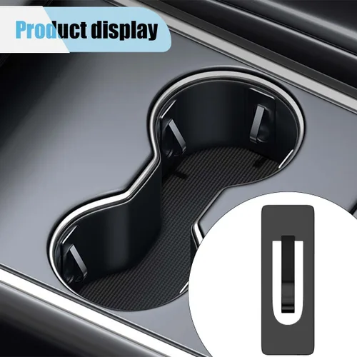 Miniatura 5 de Limitador de posición de portavasos de automóvil, almohadilla para portavasos con autoadhesivo, inserto de ranura para taza antivibración
