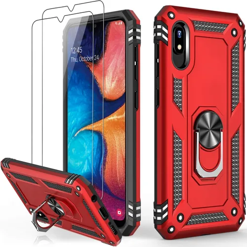 Miniatura 19 de IKAZZ Funda para Galaxy A10e con protector de pantalla, grado militar, a prueba de golpes, resistente, pasa prueba de caída de 16 pies con soporte