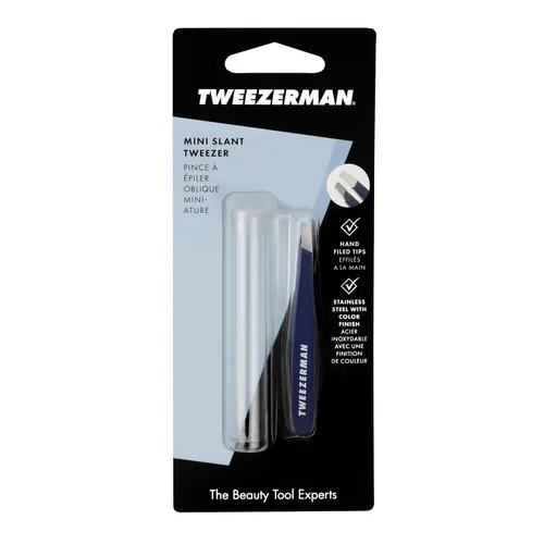 Miniatura 7 de Tweezerman Mini pinzas inclinadas exclusivas de noche azul