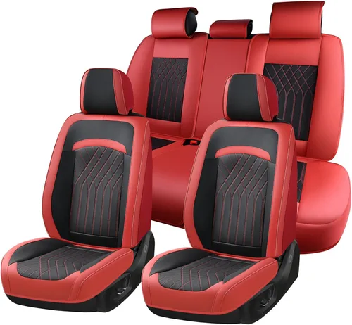 Miniatura 37 de FLORICH Fundas de asiento delantero de automóvil, fundas de asiento de cuero para automóviles, protector de asiento de automóvil, impermeable
