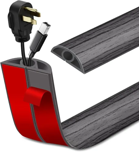 Miniatura 22 de Cubierta de Cable para Piso Autoadhesiva Ocultador de Cables Cubiertas de Cable de Extensión para Piso Protector de Cable de Alimentación para Piso