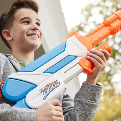 Miniatura 6 de Nerf Super Soaker Twister Water Blaster, 2 corrientes de agua giratorias, bomba al fuego, diversión de chorro de agua al aire libre para niños