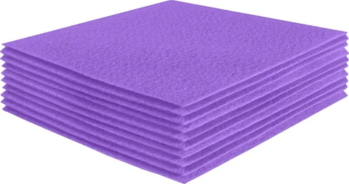 Miniatura 241 de FabricLA Hojas de fieltro acrílico para manualidades, cuadrados de fieltro precortados suaves de 4 x 4 pulgadas (3.9 in x 3.9 in), utiliza hojas