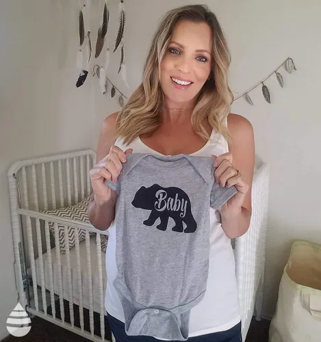Miniatura 2 de Baby Bear - Divertidas camisas infantiles para niños y niñas, recién nacidos, enredadera para la familia, Gris claro jaspeado