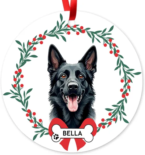 Miniatura 28 de Adorno de Navidad personalizado de Beagle, adorno personalizado con nombre de mascota, regalos para los amantes de los perros Beagle, decoración