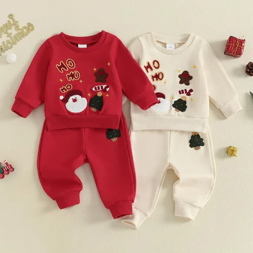 Miniatura 167 de Conjunto de camisa larga y divertida para bebé niño y niña, ropa de primera Navidad, 6, 12, 18, 24 meses, 2T
